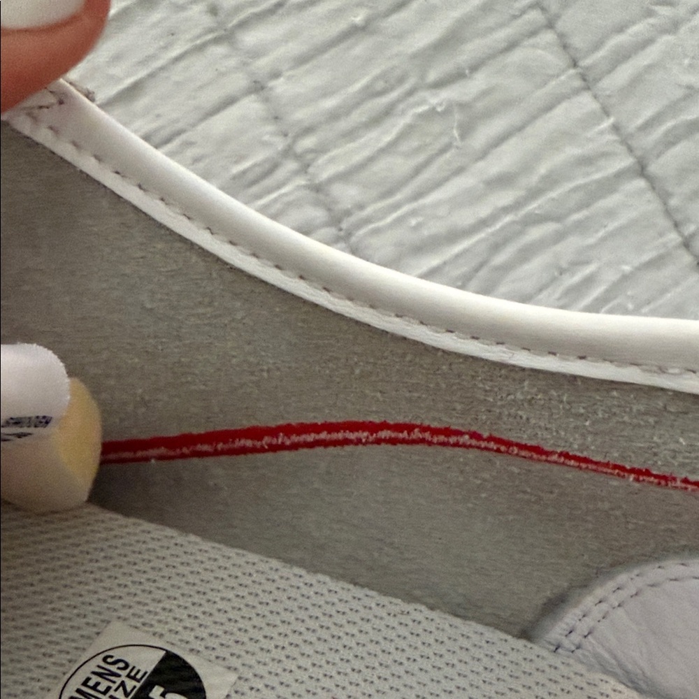 Nike Retro Men's White Sneakers with Red and Blue Accents - Picture 3 of 5